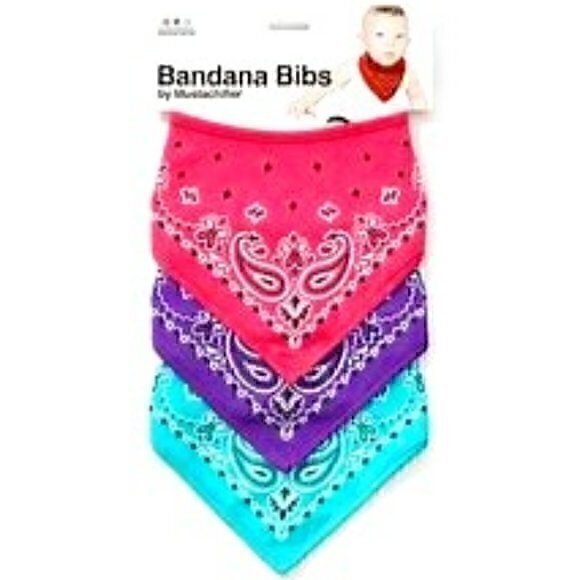 FCTRY Hipster Kid Bandana Bibs Set of 3 - Picture 1 of 3